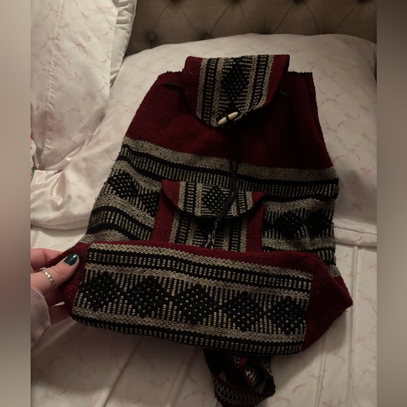 Aztec pattern- Handmade in Peru backpack bag 💼 - Picture 4 of 4